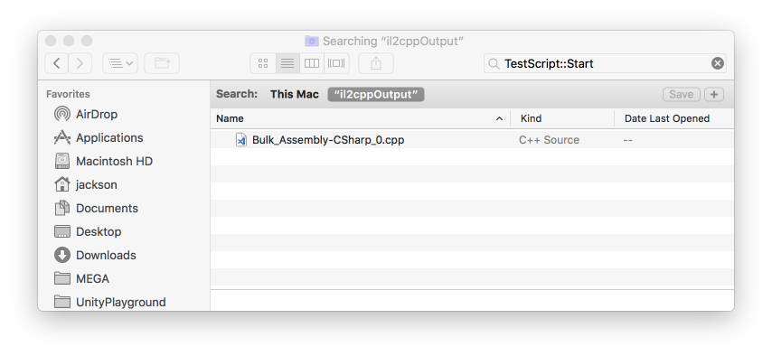 Android Build on macOS - Search in Finder